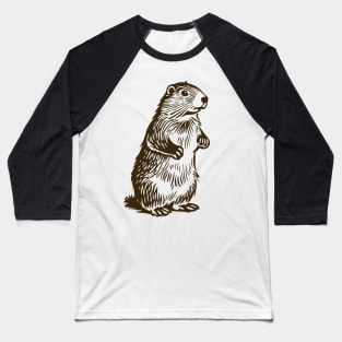 Vintage Groundhog Baseball T-Shirt